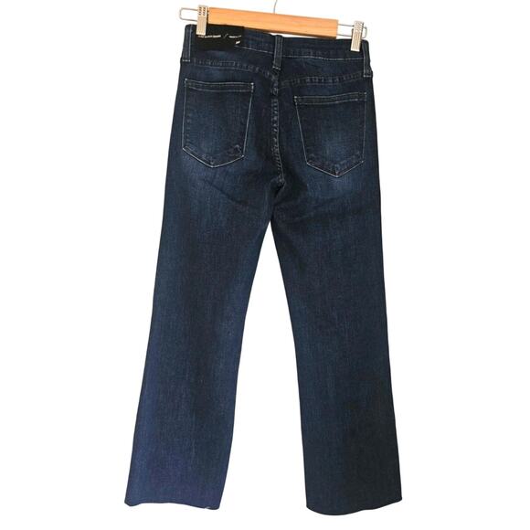 Just Denim Jeans Hem Cutout Slim Crop Boot Dark Denim, NWT, BP173J Sz 26 - Picture 2 of 11